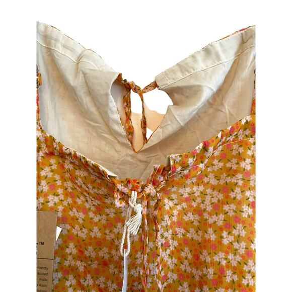 Reistor‎ Sunset to Sunrise Dress Size Small Sleeveless Tiered Orange Floral NWT - Picture 9 of 10